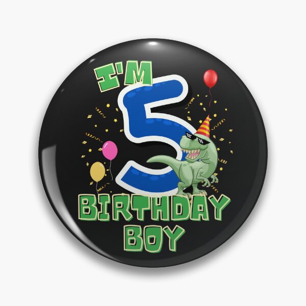 Item preview, Kids 5 Year Old Dinosaur Birthday t-shirt. designed and sold by US50.