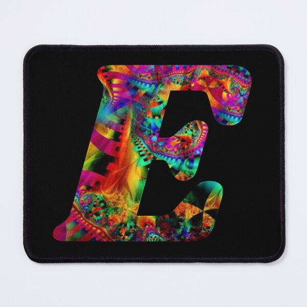 Item preview, Psychedelic Monogram Initial Letter E designed and sold by Lartheviking.