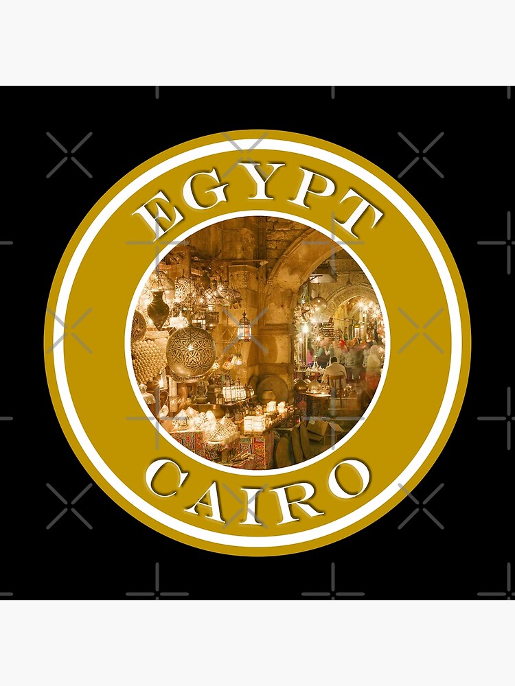 Egypt Cairo Iconic Bazaar Passport Stamps Collection Poster For   Flat,750x,075,f Pad,750x1000,f8f8f8 