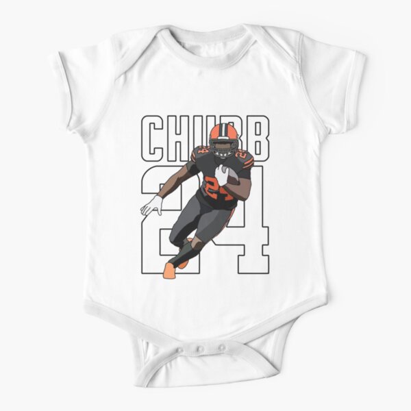 Nick Chubb Baby Clothes, Cleveland Football Kids Baby Onesie