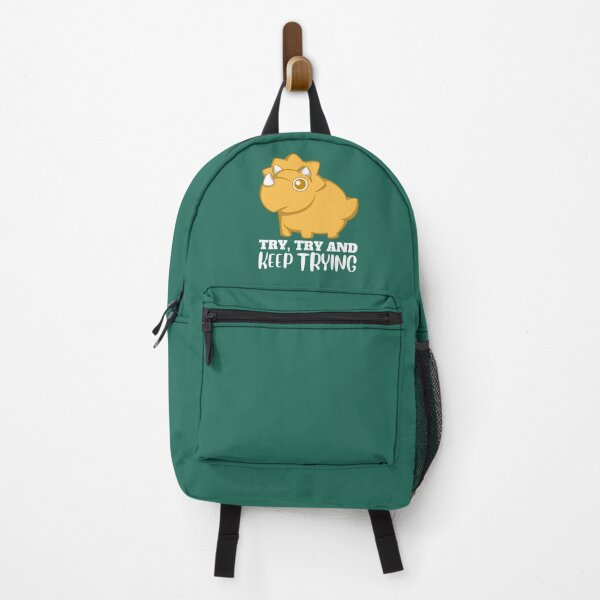 Item preview, Try, Try and Keep Trying Triceratops designed and sold by The magic Yellow bus.