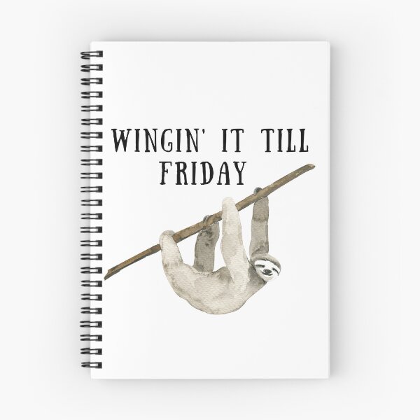 Item preview, Wingin' it till Friday, Funny office workspace print designed and sold by HappyVibesAlert.