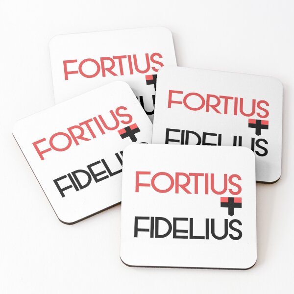 Item preview, Fortius Quo Fidelius - Saints Slogan Design   designed and sold by KeenEyeDe.