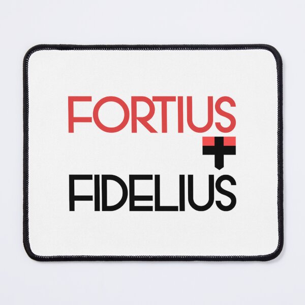 Item preview, Fortius Quo Fidelius - Saints Slogan Design   designed and sold by KeenEyeDe.