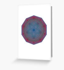 Floral Double Layer Large Lock - Textured Greeting Card
