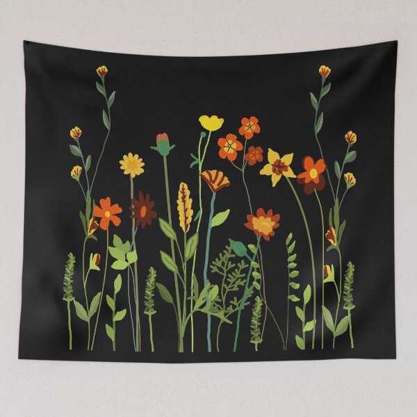 Item preview, Wildflower Bouquet Halloween Floral Art designed and sold by hcetinuk.