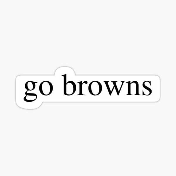 San Diego Browns Backers Bumper/Window Sticker - San Diego Browns Backers