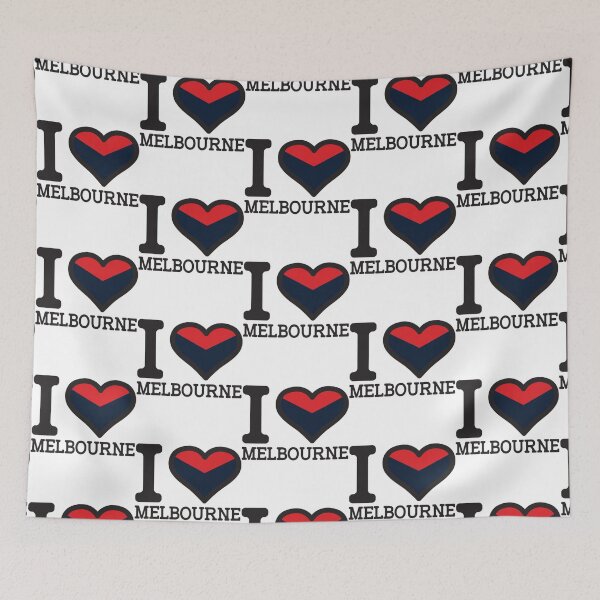 Item preview, I love Melbourne AFL _amp_ AFLW Inspired Apparels, Merchandise, T Shirts,Leggings, Skirt, Mask, Ap designed and sold by KeenEyeDe.