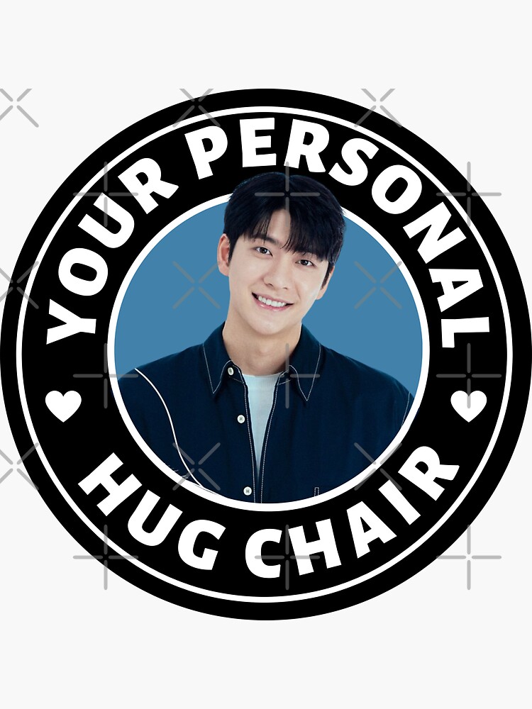 "Your Personal Hug Chair from Extraordinary Attorney Woo" Sticker for