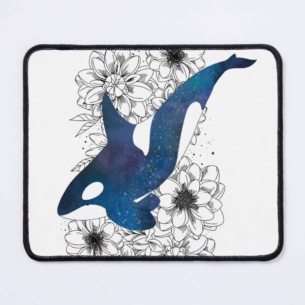 Item preview, Floral Orca | Killer Whale And Dahlias designed and sold by EPOOCH.