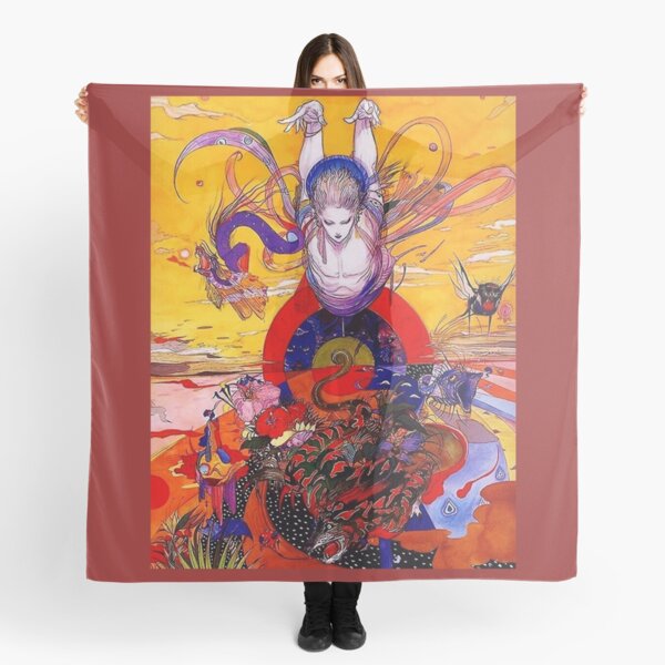 アクセサリー・ヘアアクセサリー Limited FFVII Art Scarf Yoshitaka Amano Yoshitaka Amano Final Fantasy Vii Scarves for Sale | Redbubble