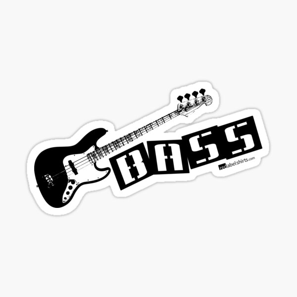 BASS BASS - Fishing Bassist -  Sticker for Sale by imyourfavorite