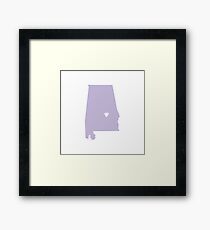 Alabama Love Framed Print