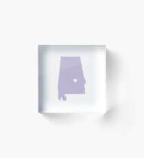 Alabama Love Acrylic Block