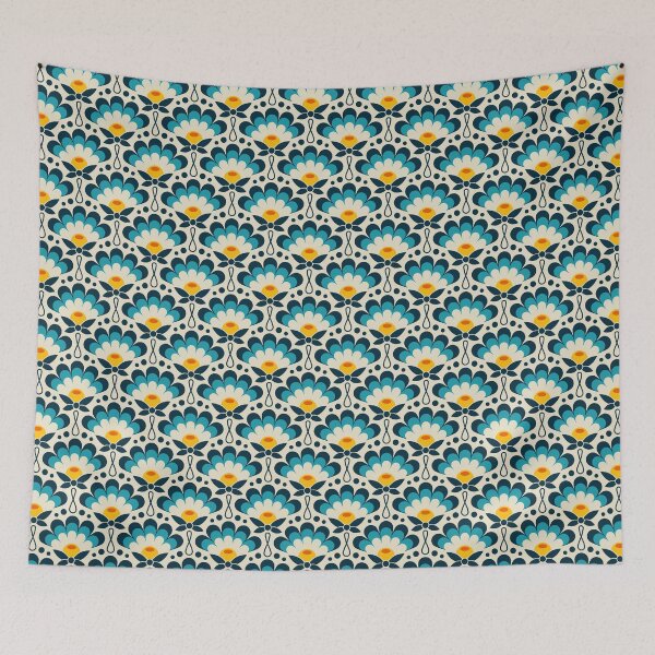 Item preview, 1025 - retro florals designed and sold by RouCouCou.
