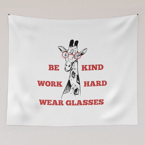 Item preview, Be Kind Work Hard Wear Glasses designed and sold by Davestre.
