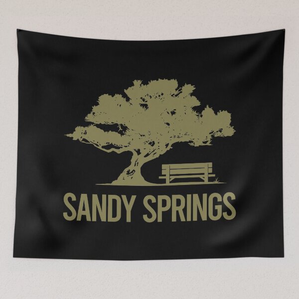 Item preview, Bench And Tree Sandy Springs designed and sold by nguyentanshop.
