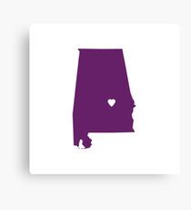 Alabama Love Canvas Print
