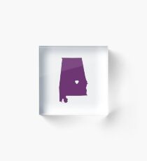 Alabama Love Acrylic Block
