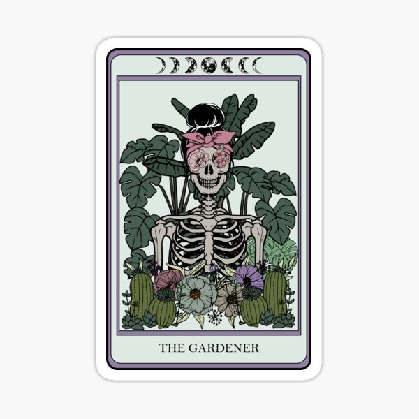 The Gardener Tarot Card Sticker