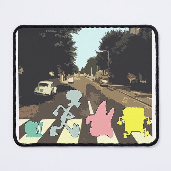 Item preview, Abbey RoadBikini Bottom people art print designed and sold by joriearmstrong.