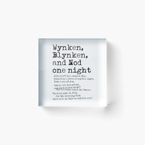 Item preview, Wynken, Blynken and Nod one night designed and sold by Dacdacgirl.