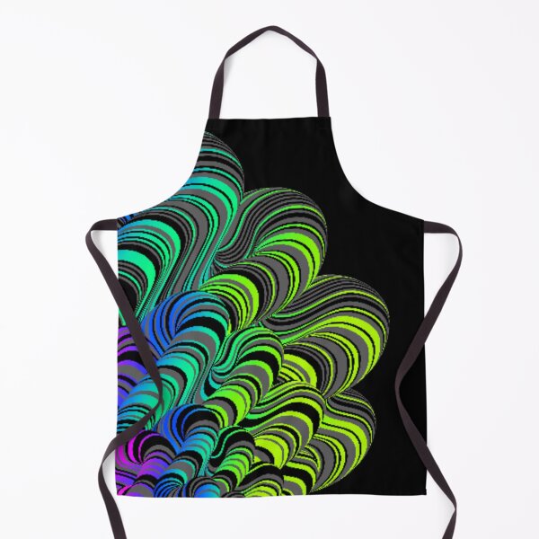 Item preview, Neon Waves... brightly colored waves and stripes set off against a black background designed and sold by ditzy-designs.
