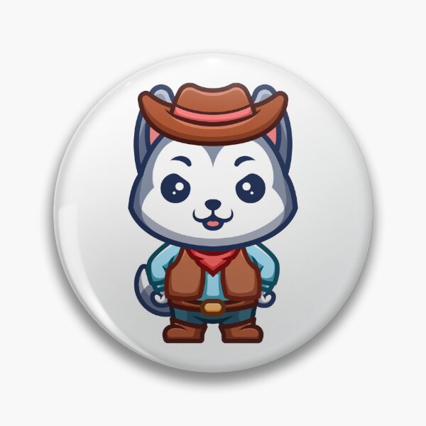 Item preview, Husky Cowboy Cute Cartoon designed and sold by GumregaStudio.