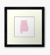 Alabama Love Framed Print