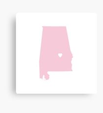 Alabama Love Canvas Print