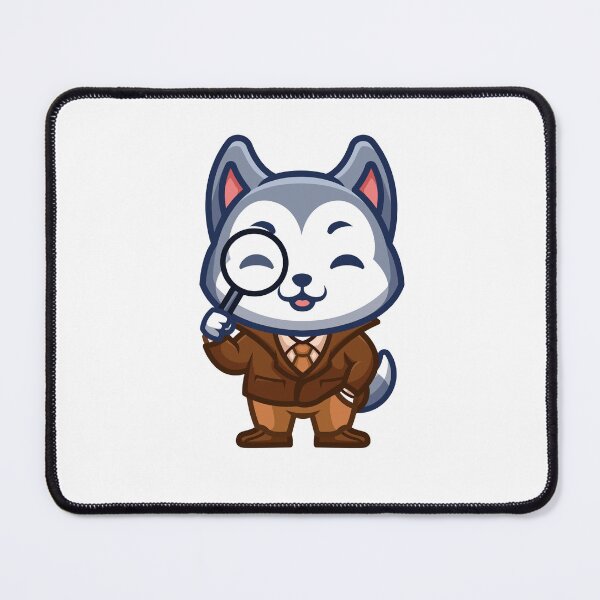 Item preview, Husky Detective Cute Cartoon designed and sold by GumregaStudio.