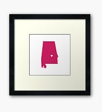 Alabama Love Framed Print