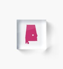 Alabama Love Acrylic Block