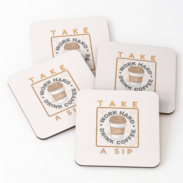 Item preview, Work Hard Drink Coffee designed and sold by PinselArts.