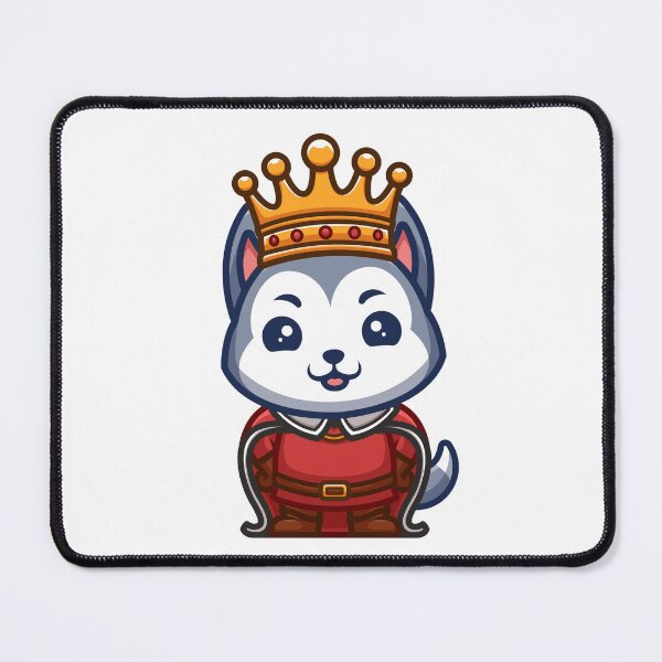 Item preview, Husky King Cute Cartoon designed and sold by GumregaStudio.