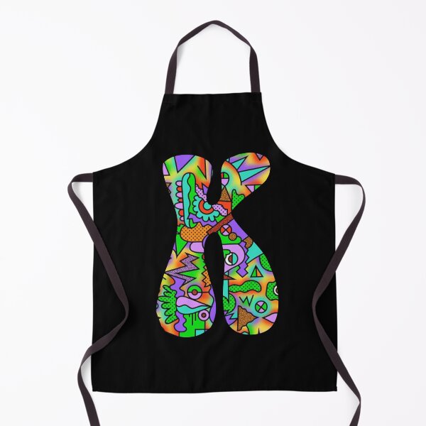 Item preview, Psychedelic Monogram Initial Letter K designed and sold by Lartheviking.