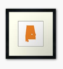 Alabama Love Framed Print