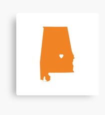 Alabama Love Canvas Print