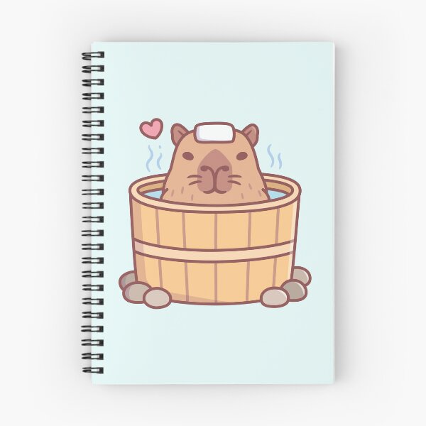 Item preview, Cute Capybara Enjoys Soaking And Chilling In Hot Tub designed and sold by rustydoodle.