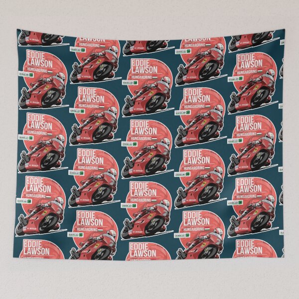 Item preview, Eddie Lawson 1992 Hungaroring designed and sold by MasonRosePrints.