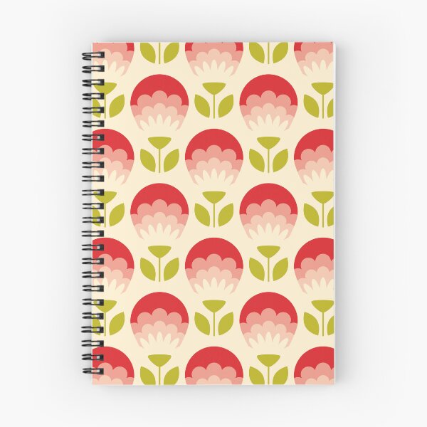 Item preview, 1041 - abstract red geometric flowers designed and sold by RouCouCou.