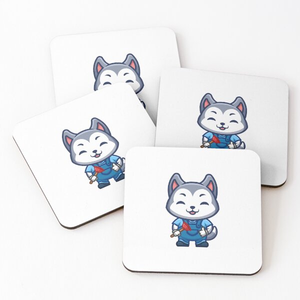 Item preview, Husky Plumber Cute Cartoon designed and sold by GumregaStudio.