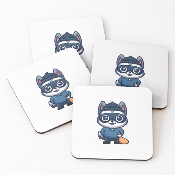 Item preview, Husky Thief Cute Cartoon designed and sold by GumregaStudio.