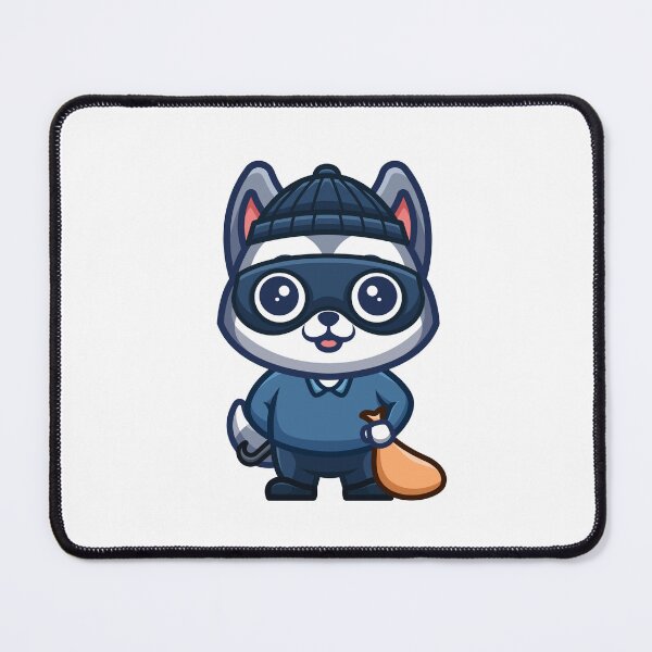 Item preview, Husky Thief Cute Cartoon designed and sold by GumregaStudio.