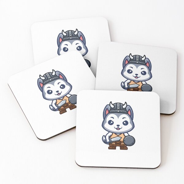 Item preview, Husky Viking Cute Cartoon designed and sold by GumregaStudio.