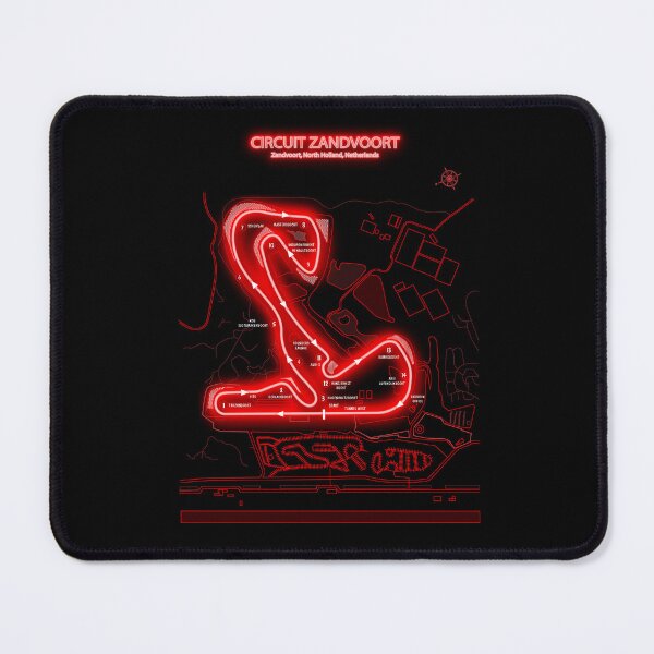 Aperçu de l'œuvre Circuit Zandvoort (Red Neon Version) créée et vendue par BGALAXY.