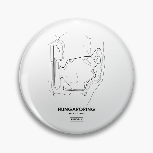 Item preview, Hungaroring - Hungary Track Map designed and sold by MasonRosePrints.
