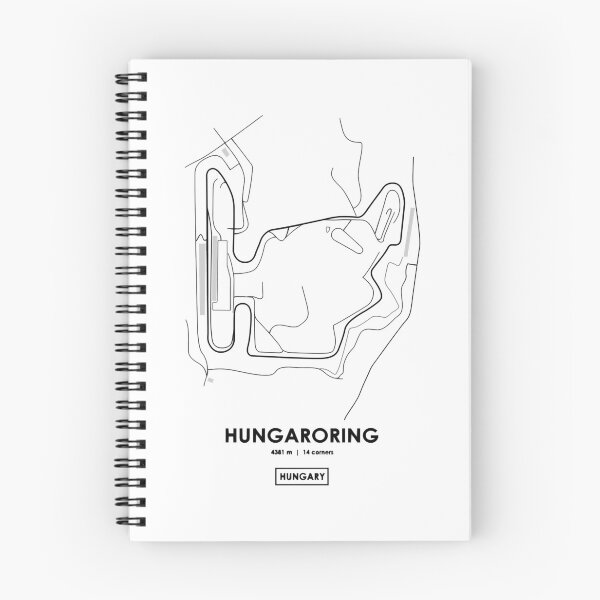 Item preview, Hungaroring - Hungary Track Map designed and sold by MasonRosePrints.