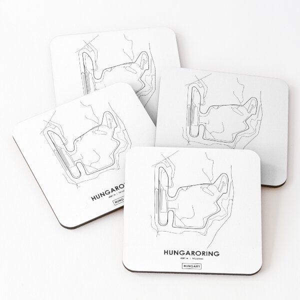 Item preview, Hungaroring - Hungary Track Map designed and sold by MasonRosePrints.