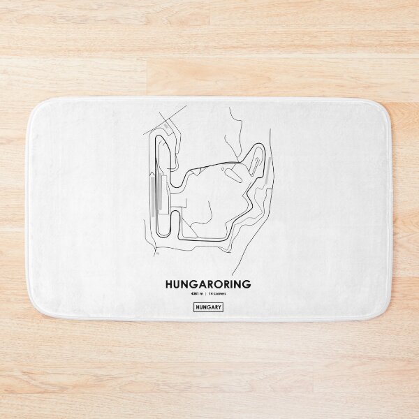 Item preview, Hungaroring - Hungary Track Map designed and sold by MasonRosePrints.